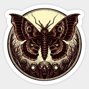 Monsters and butterfly Sticker